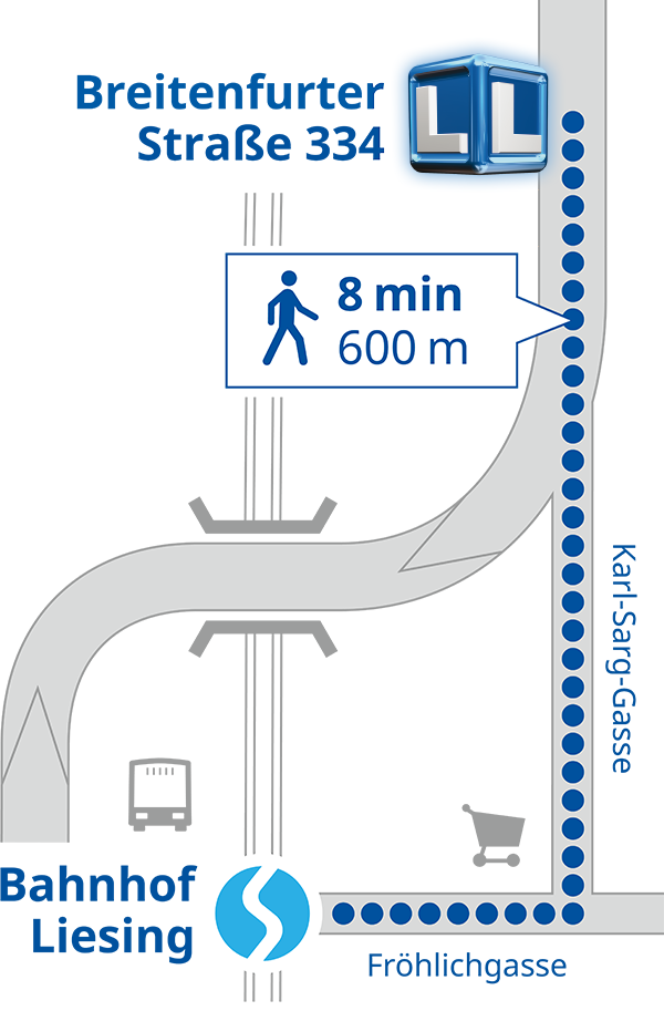 Fahrschule Liesing in der Breitenfurter Straße 334, 1230 Wien